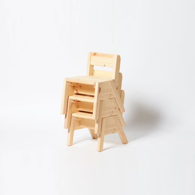 ナカヤマ木工製作子ども用椅子